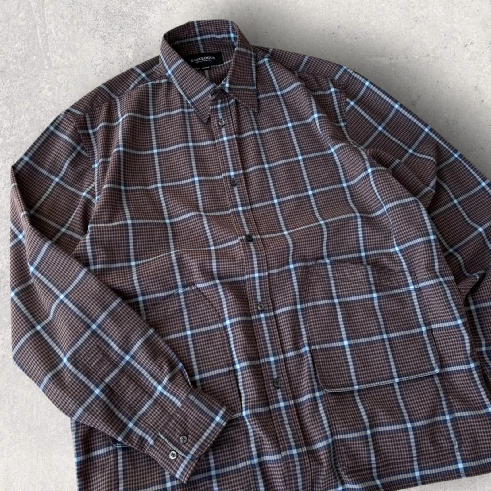 Eastlogue Utility Check Overshirt Brown L