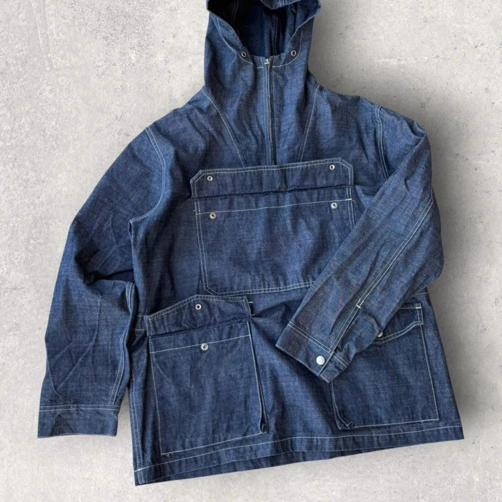 Frizmworks Denim Pullover Utility Smock Blue L
