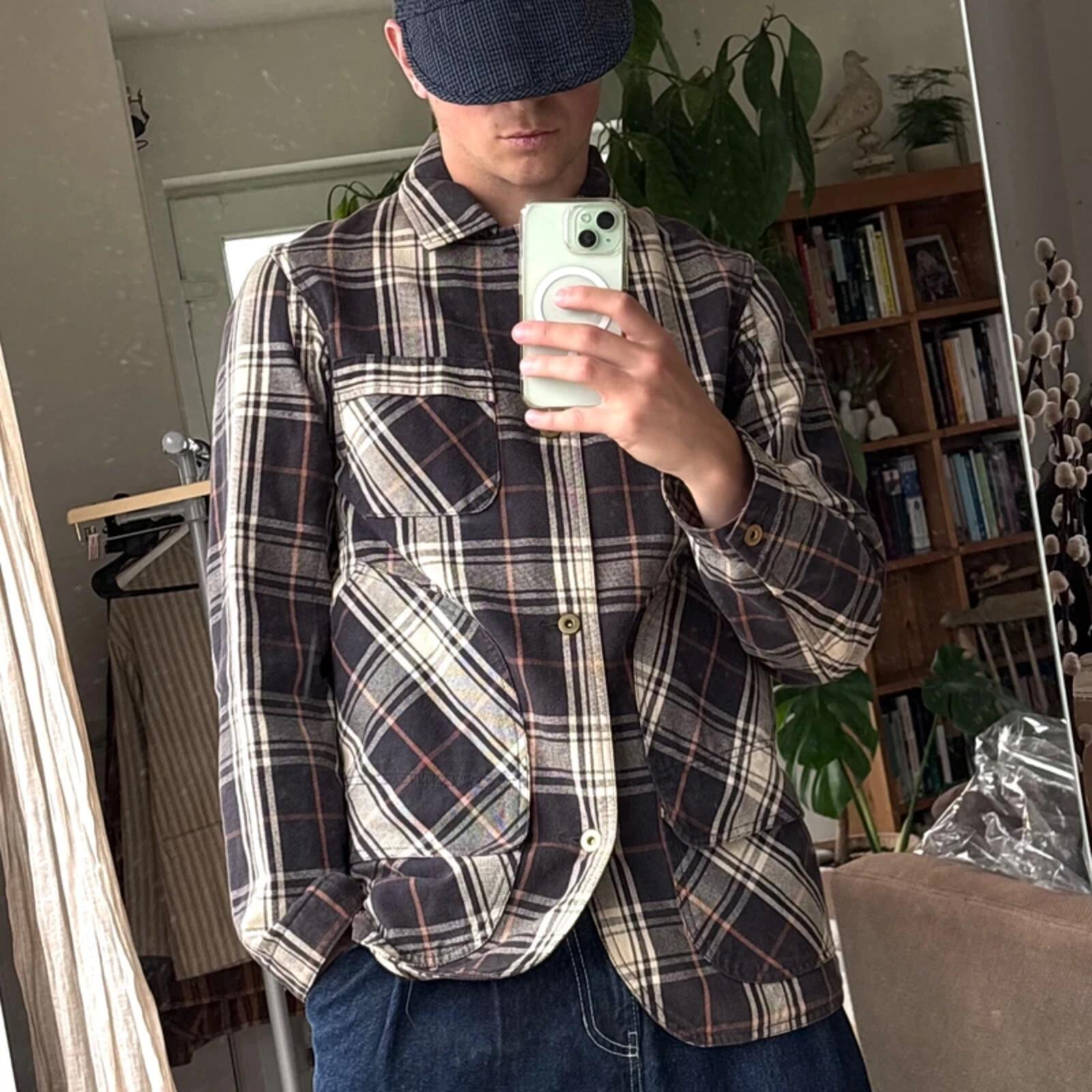 Norbit By Hiroshi Nozawa Utility Check Overshirt M