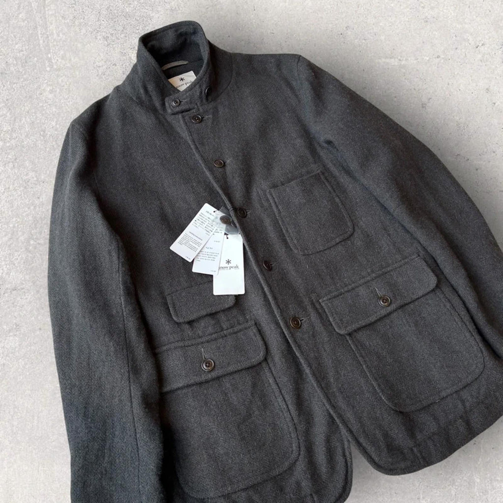 BNWT Snow Peak Japan Herringbone Tweed Jacket Moss M