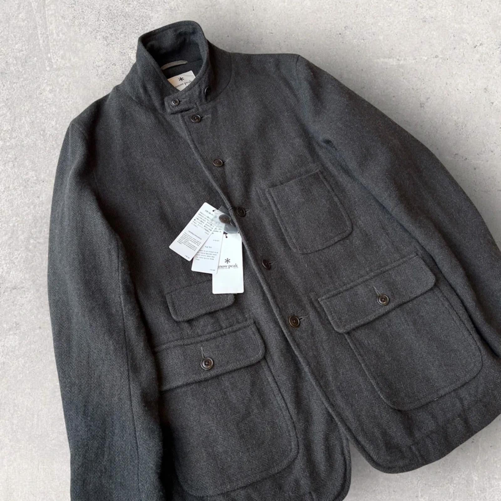 BNWT Snow Peak Japan Herringbone Tweed Jacket Moss M