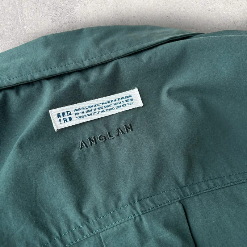 Anglan Oversized Shirt Jacket Green XL