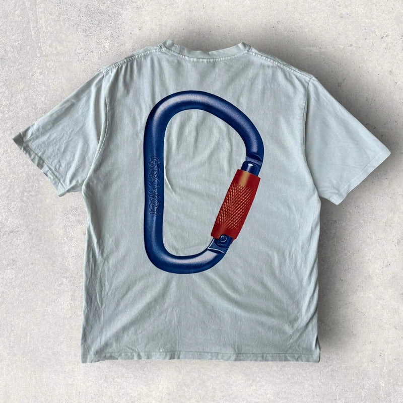 Gramicci Carabiner Graphic T Shirt Beige L