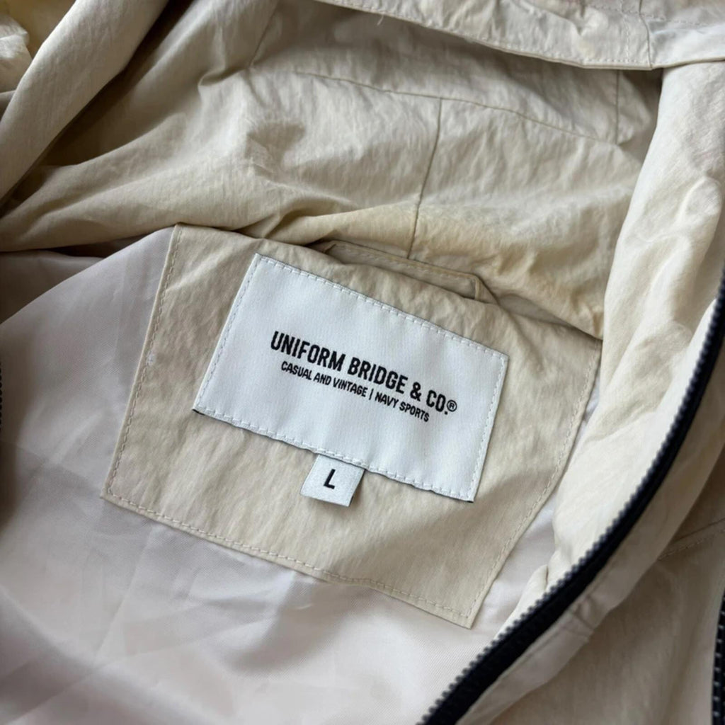 Uniform Bridge Oversized Tech Windbreaker Ivory L