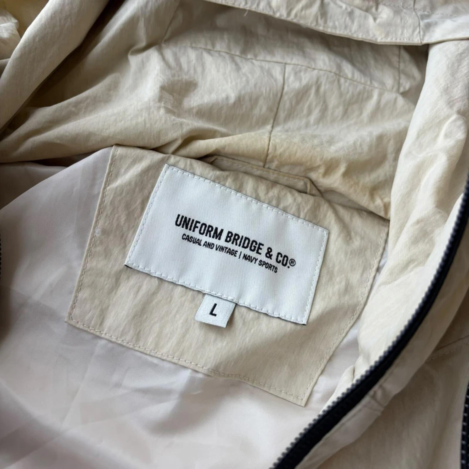 Uniform Bridge Oversized Tech Windbreaker Ivory L