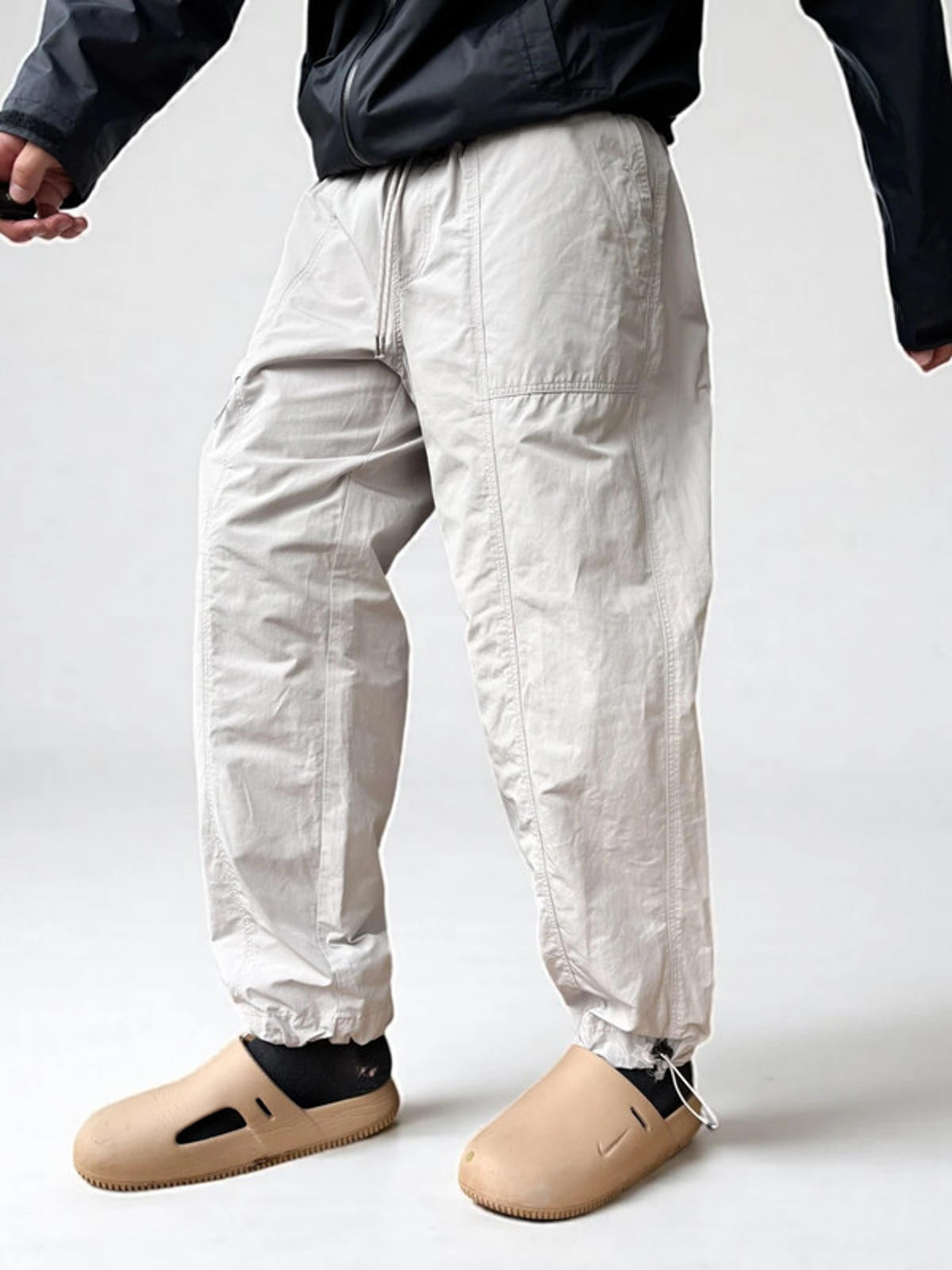 FrizmWorks Division Pants Grey / Off White Size M