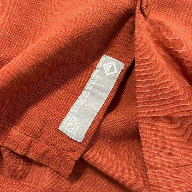 Frizmworks Open Collar Cuban Shirt Brick XL