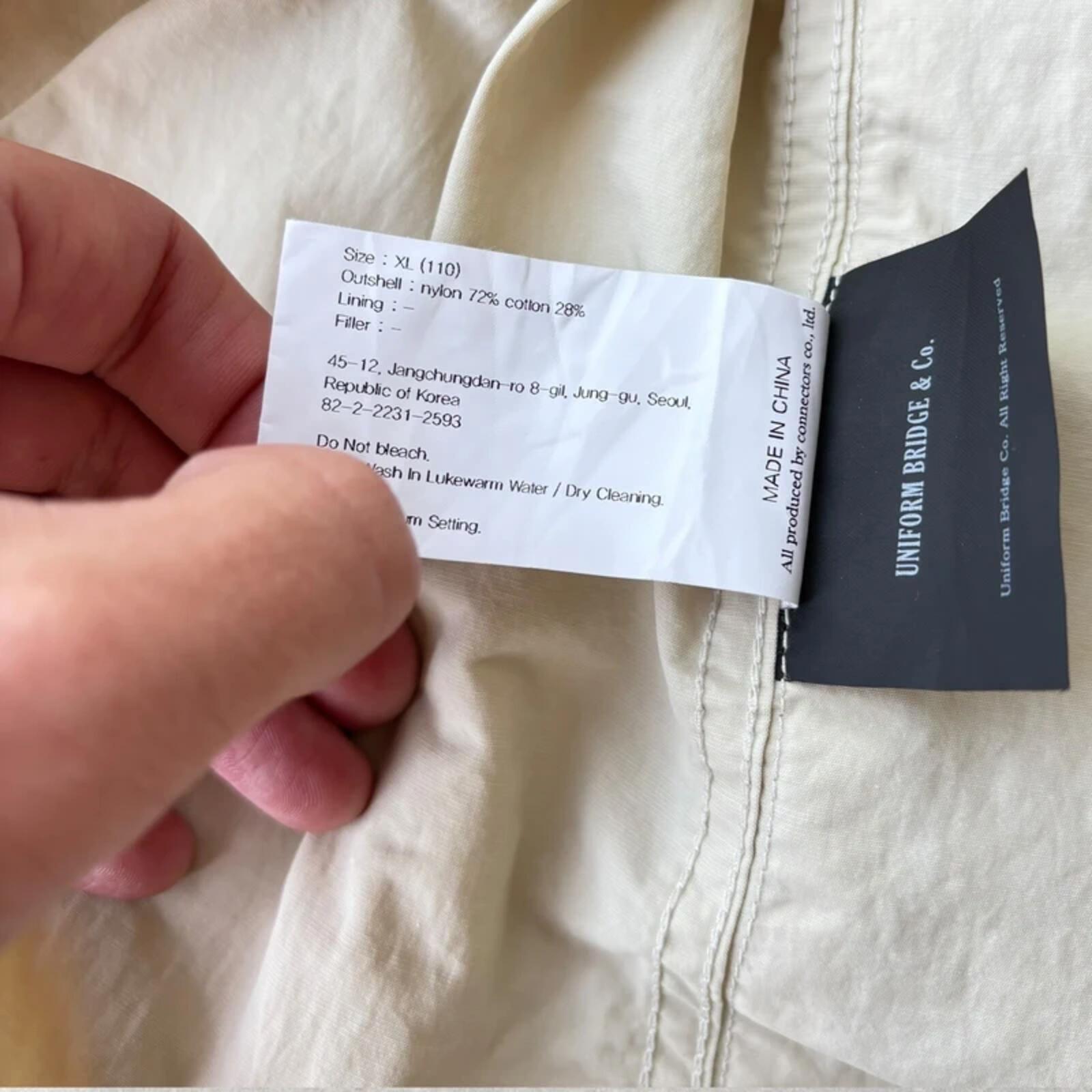 Uniform Bridge Ivory Field Utility Shacket XL