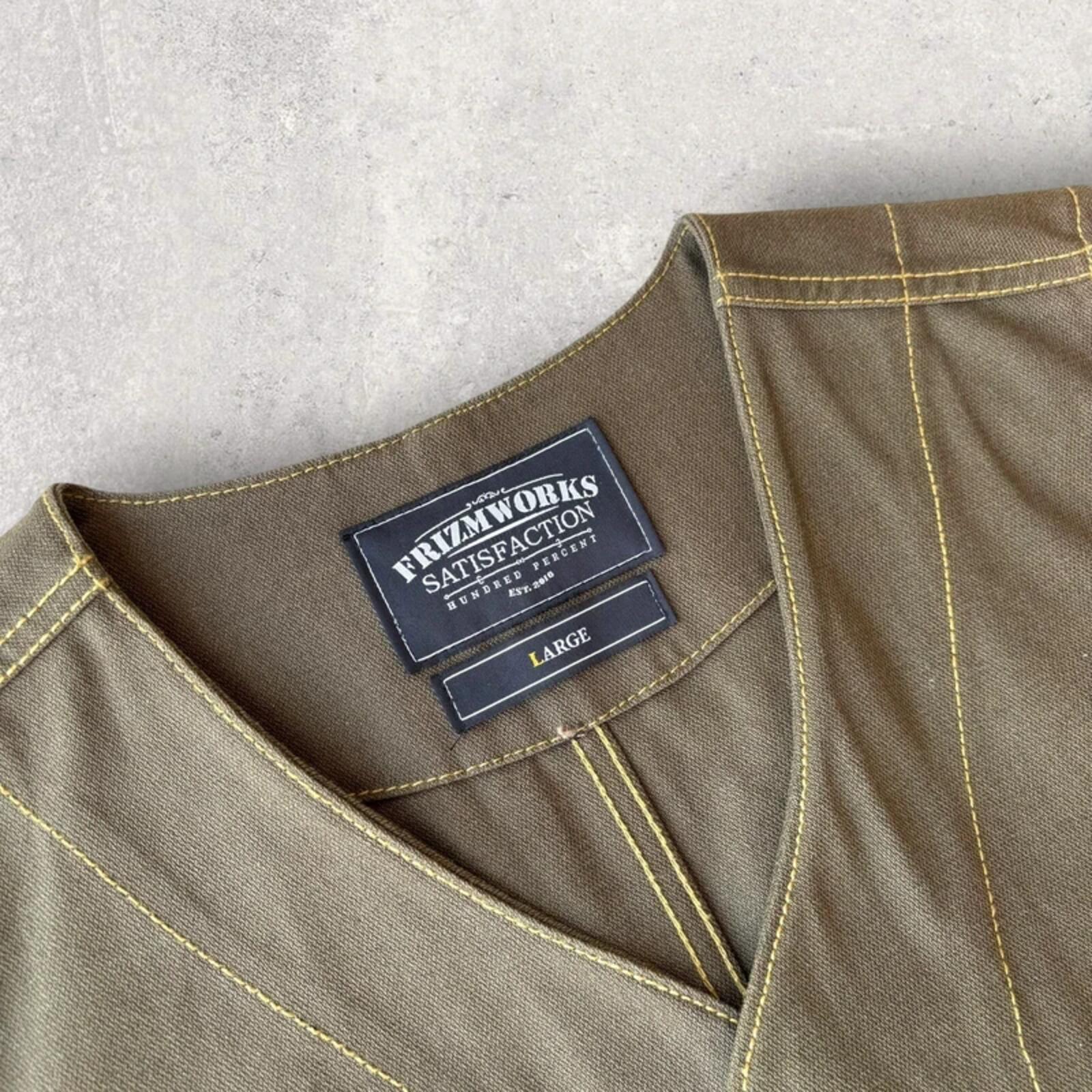 Frizmworks Cropped Utility Vest Khaki S