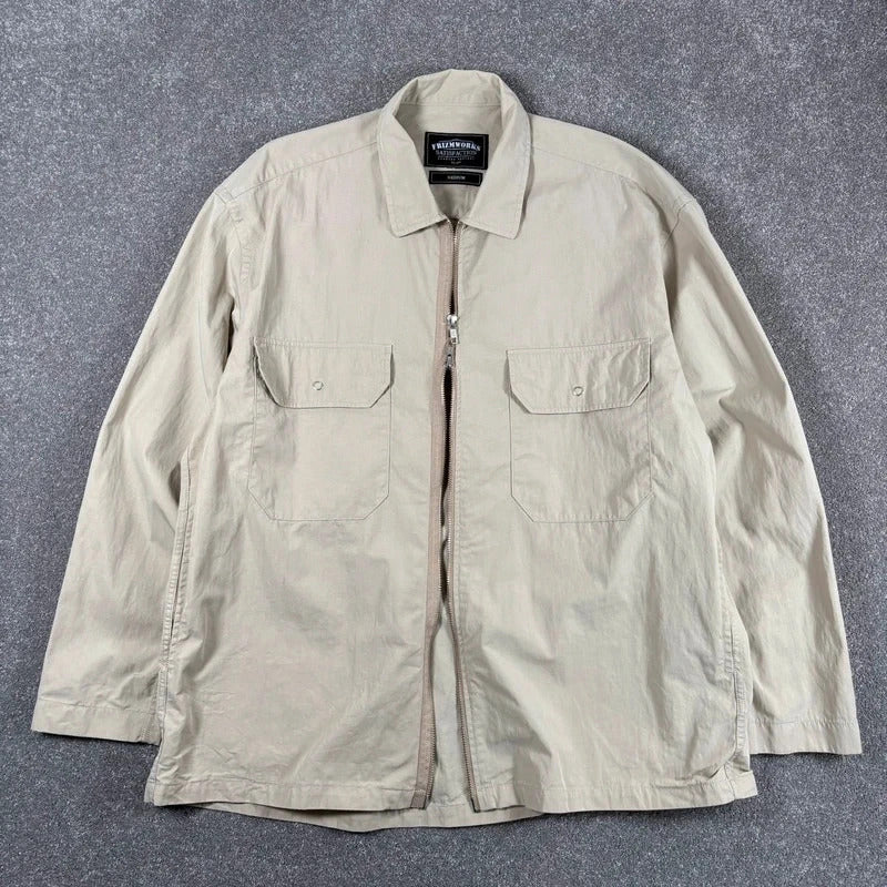 Frizmworks Full Zip Overshirt Beige M
