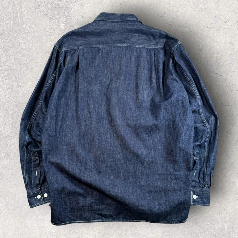 Frizmworks Denim Pullover Shirt Indigo M