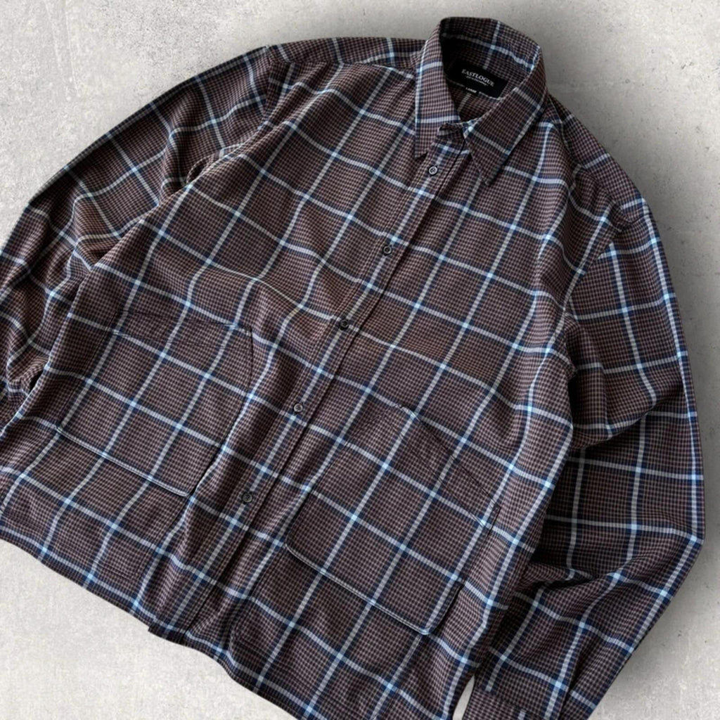 Eastlogue Utility Check Overshirt Brown L