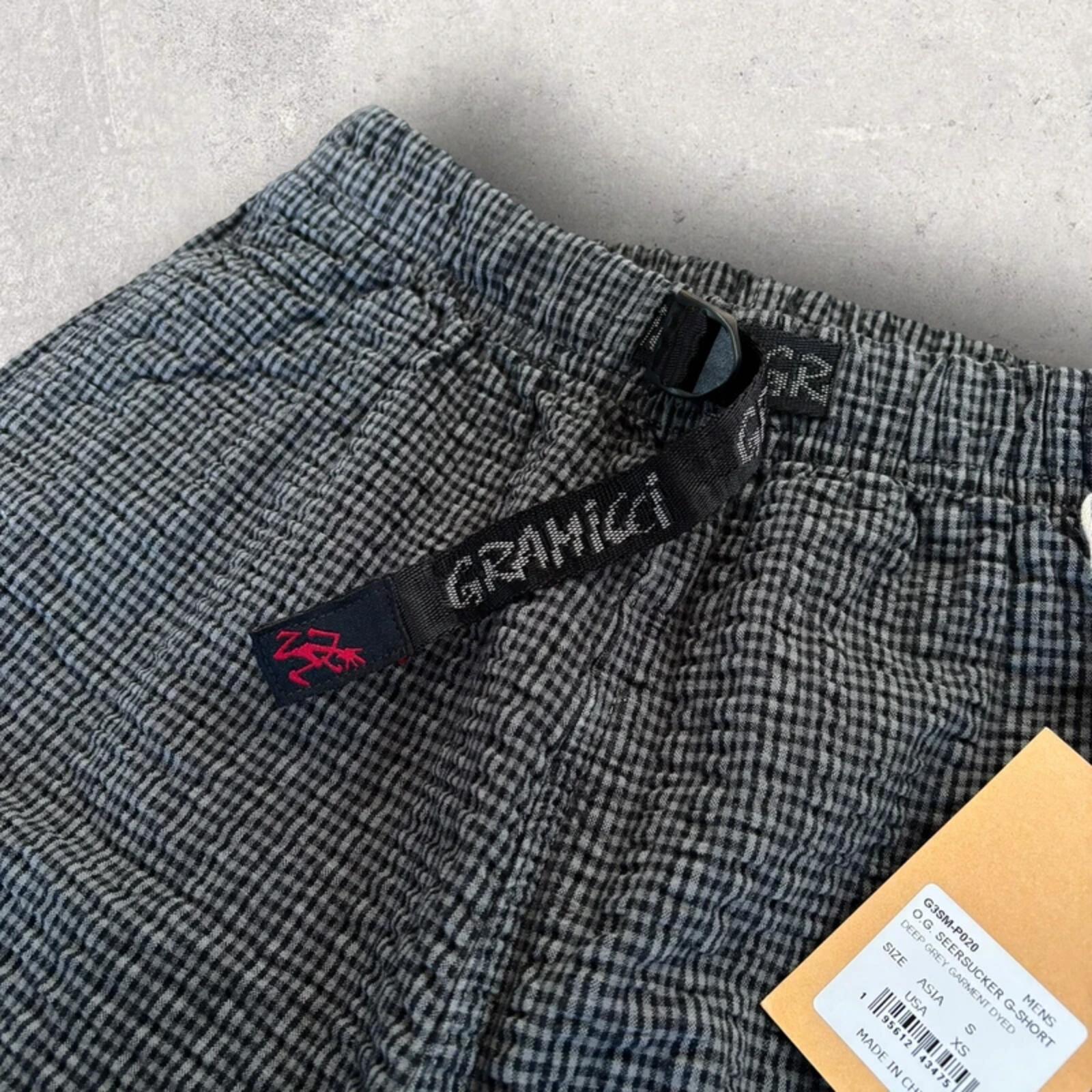 Gramicci O.G Seersucker Plaid G Short Deep Grey S Gorpcore BNWT
