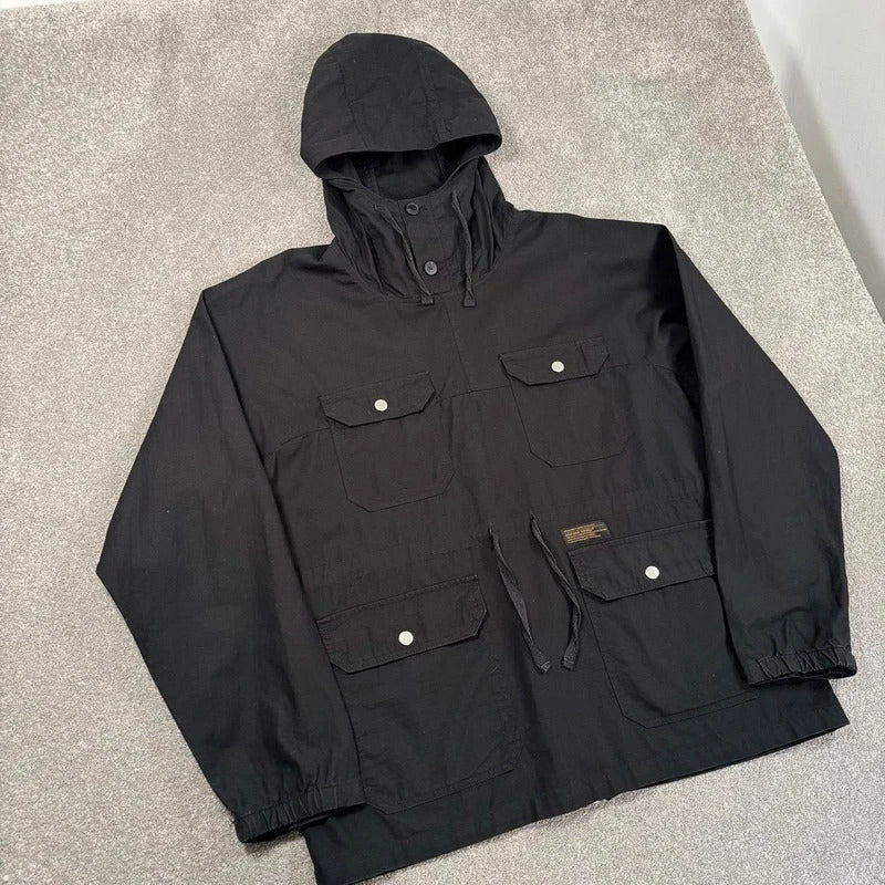 Uniform Bridge Ripstop Military Smock Black L