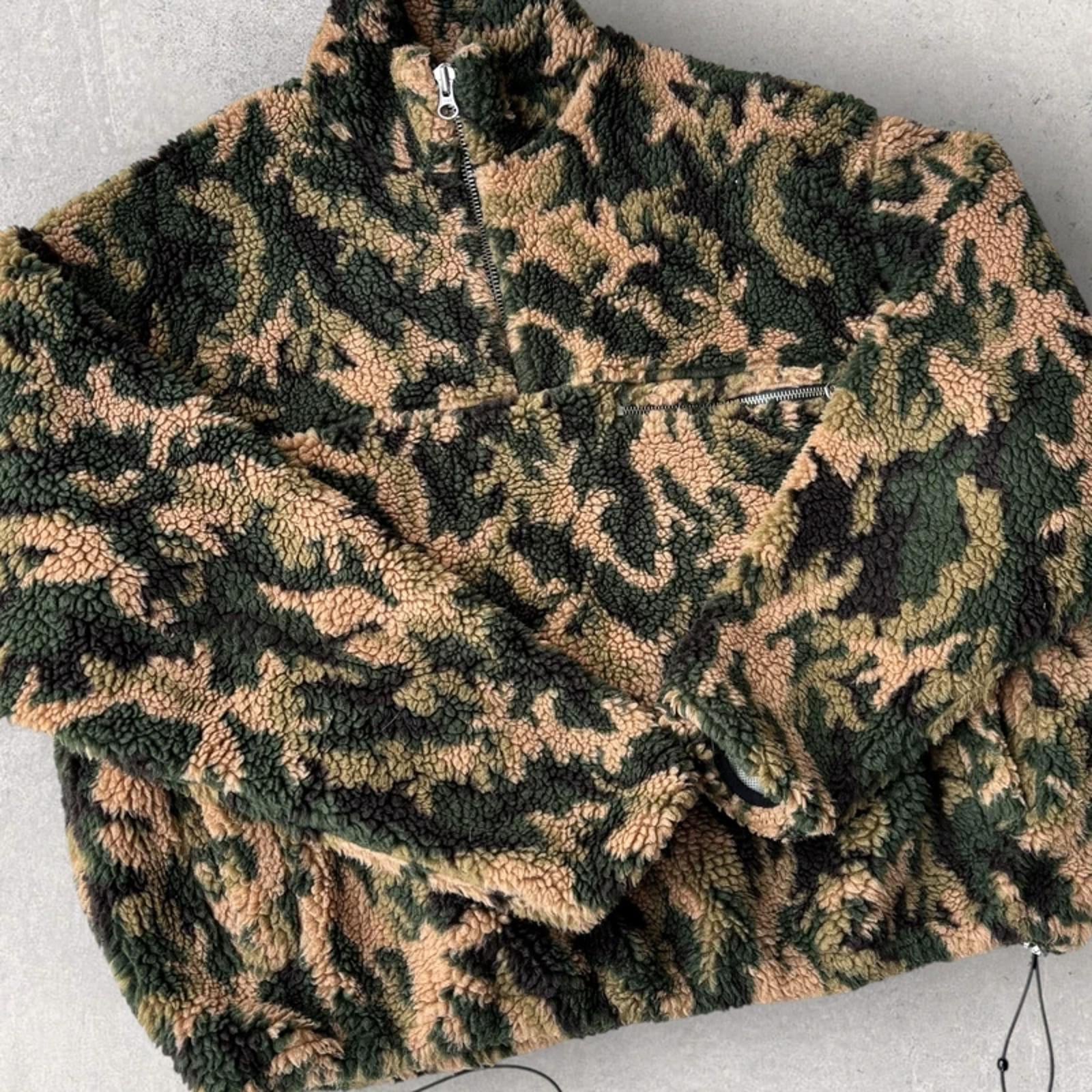 Ronning Seclusion 500gsm Camo Fleece Quarter Zip Forest M