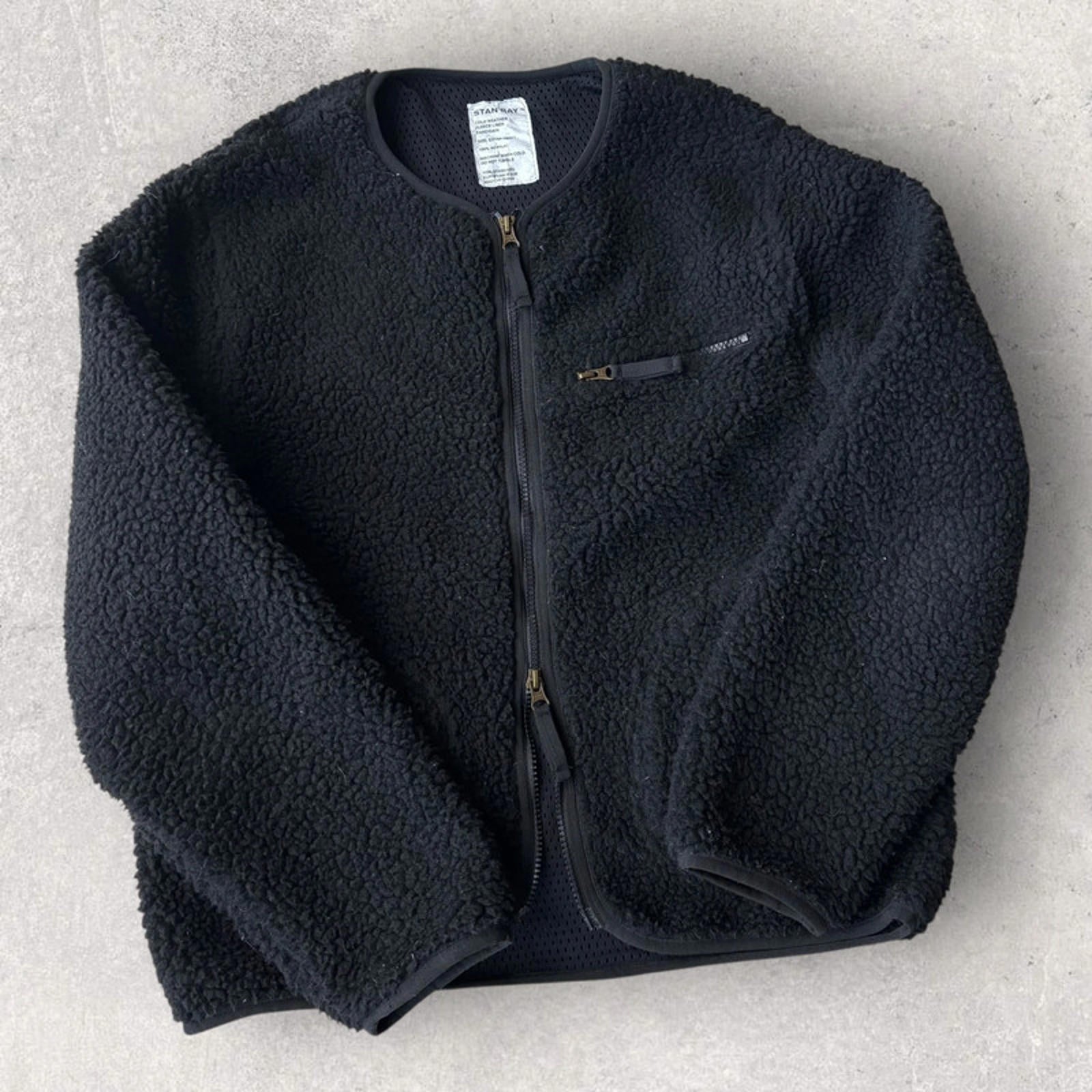 Stan Ray Fleece Liner Cardigan Black XS