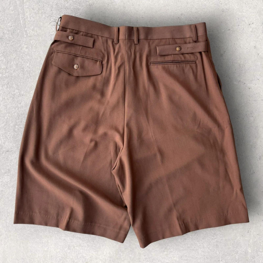 Frizmworks Pleated Wide Bermuda Short Brown XL
