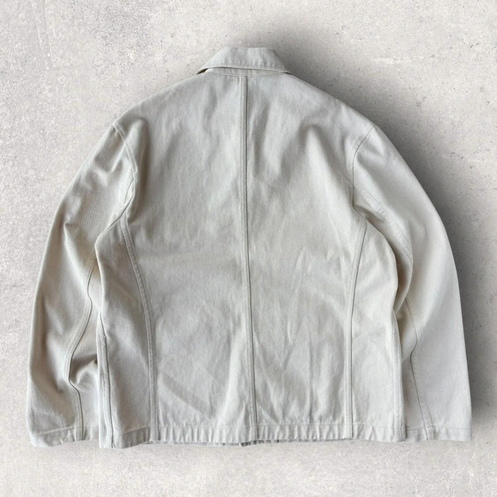 Uniform Bridge Cotton Utility Overshirt Ivory L