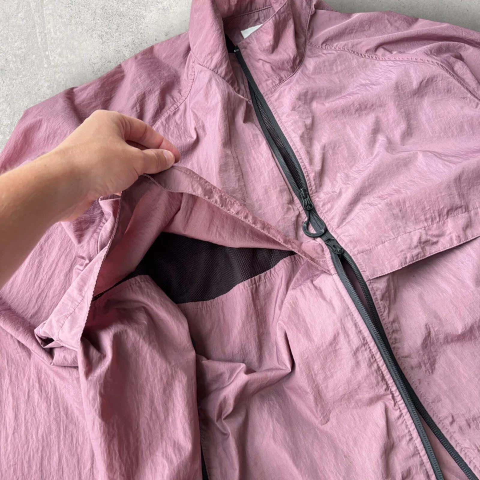 Uniform Bridge Nylon Track Jacket Rose L
