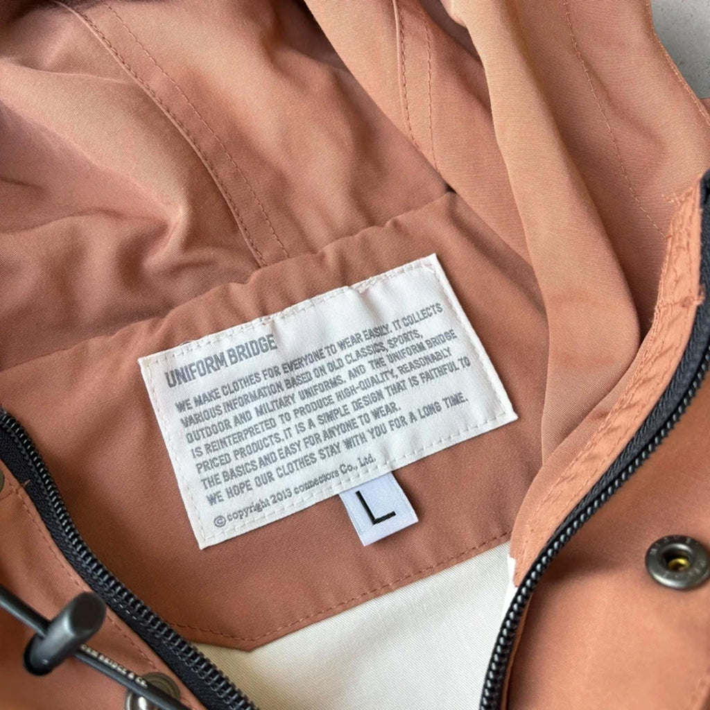 Uniform Bridge Smock Anorak Utility Jacket Brick L Techwear