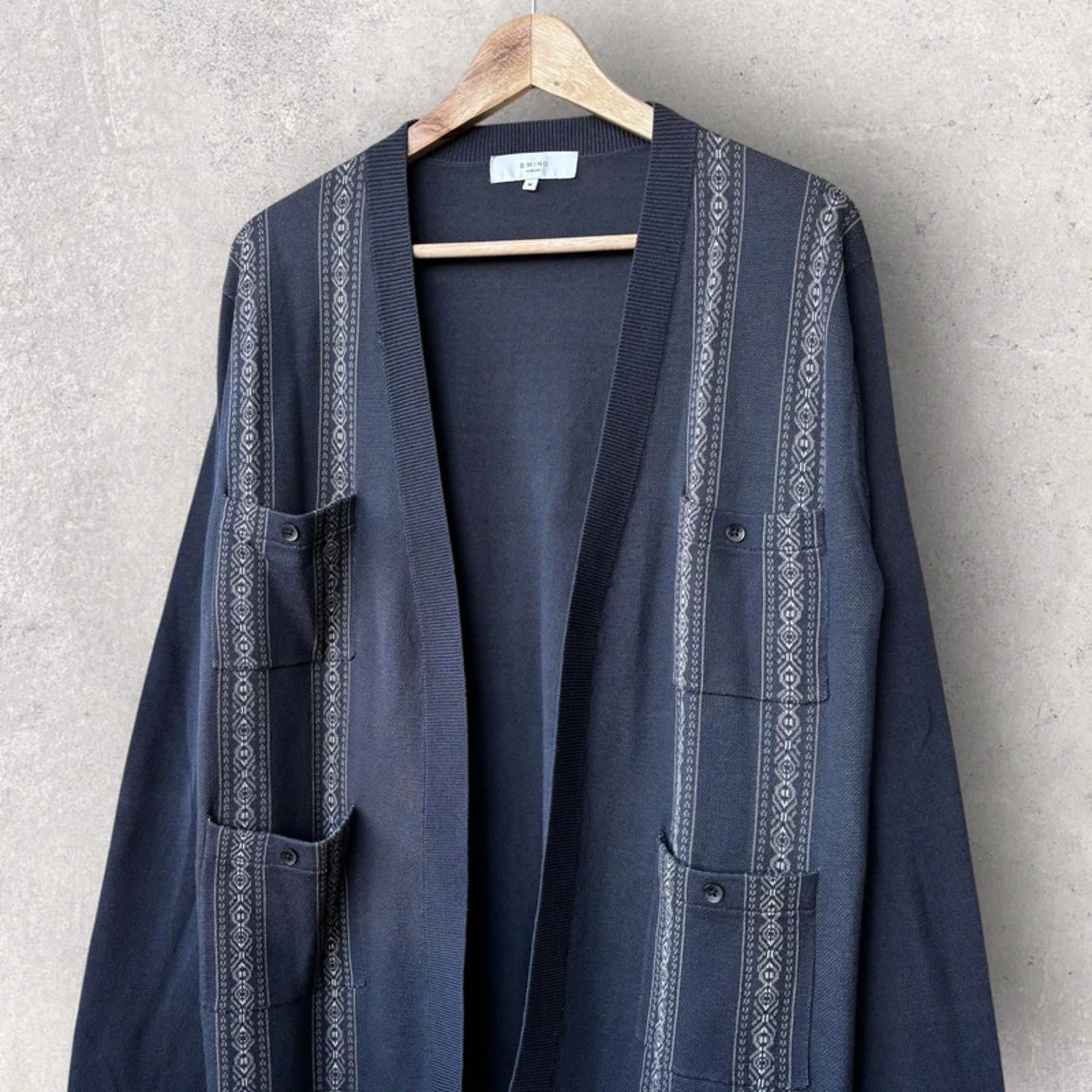 Beams Japan Open Cardigan Navy Blue M