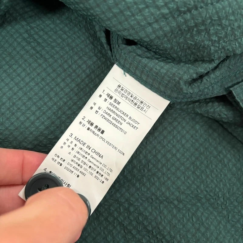 Frizmworks Seersucker Buddy Harrington Green L