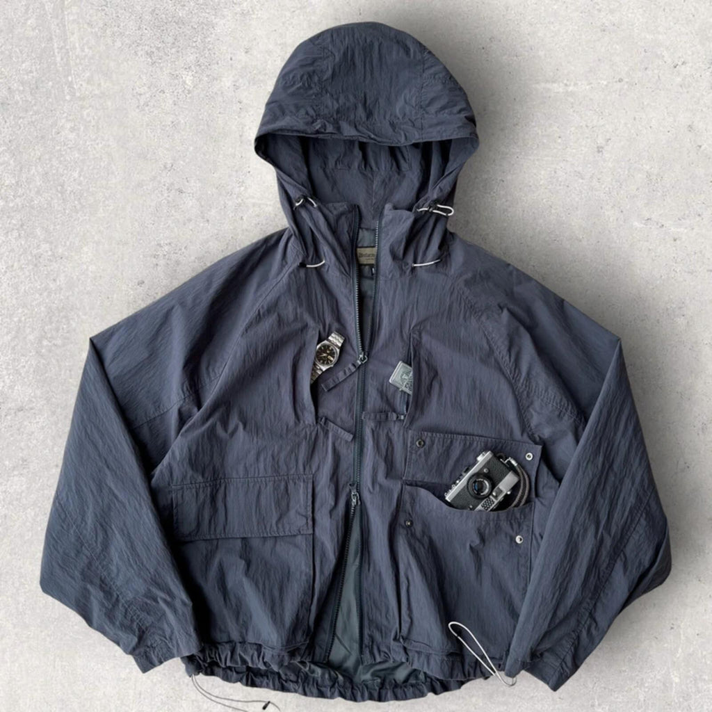 Uniform Bridge Brushed Tech Windbreaker Navy M