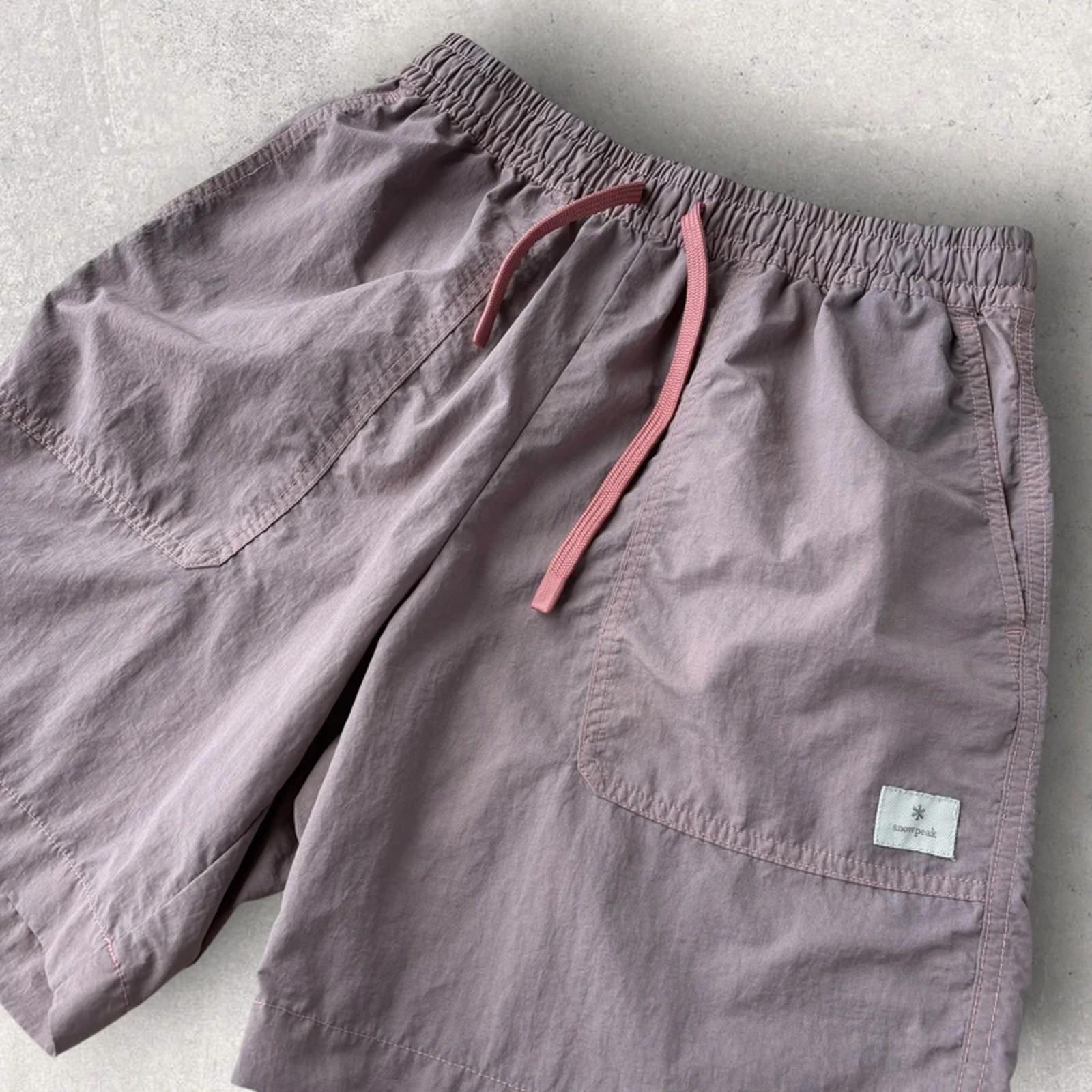 Snow Peak Summer Shorts Lilac Blush S Gorpcore