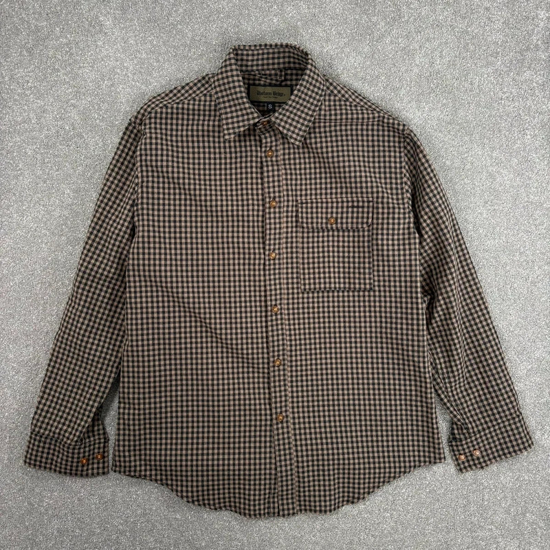 Uniform Bridge Check Shirt Brown S