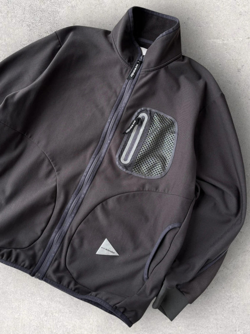 And Wander Light Fleece Charcoal M