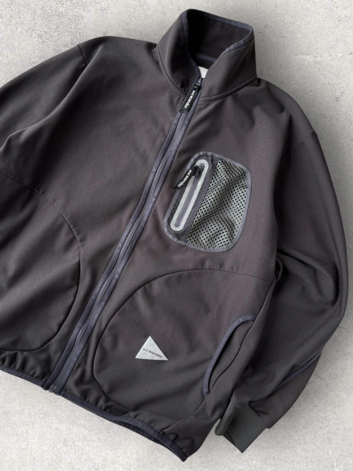 And Wander Light Fleece Charcoal M