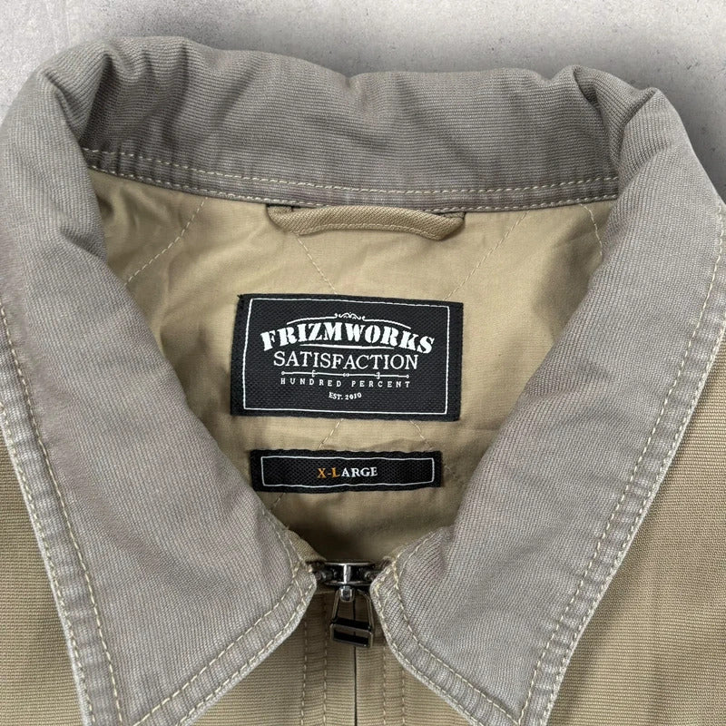 Frizmworks Canvas Work Jacket Khaki XL
