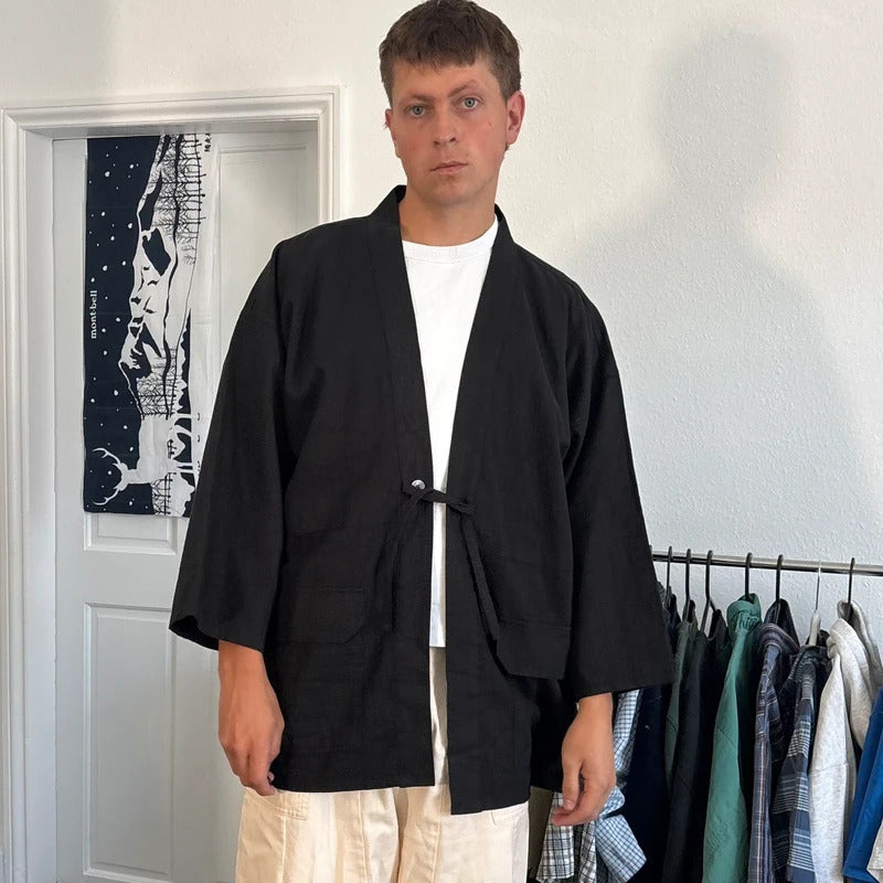 Frizmworks Linen Durumagi Overshirt Black XL