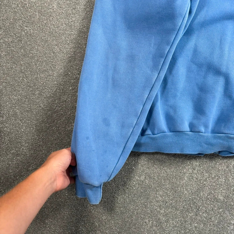 Butter Goods Spellout Zip Hoodie Blue L