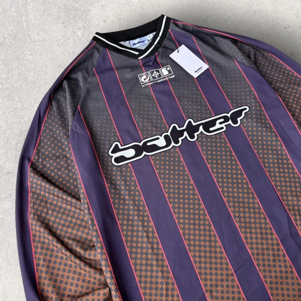 Butter Goods Football Jersey Long Sleeve Beige M