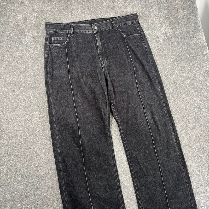 Uniform Bridge Wide Jean Washed Black W36