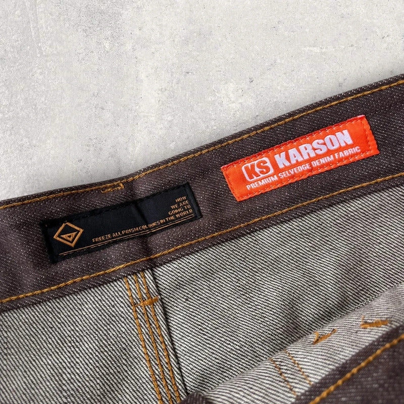 Frizmworks X Karson Selvedge Denim Short Brown W34