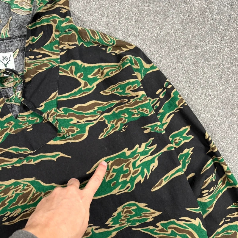 South2 West8 Tiger Camo Mexican Parka L