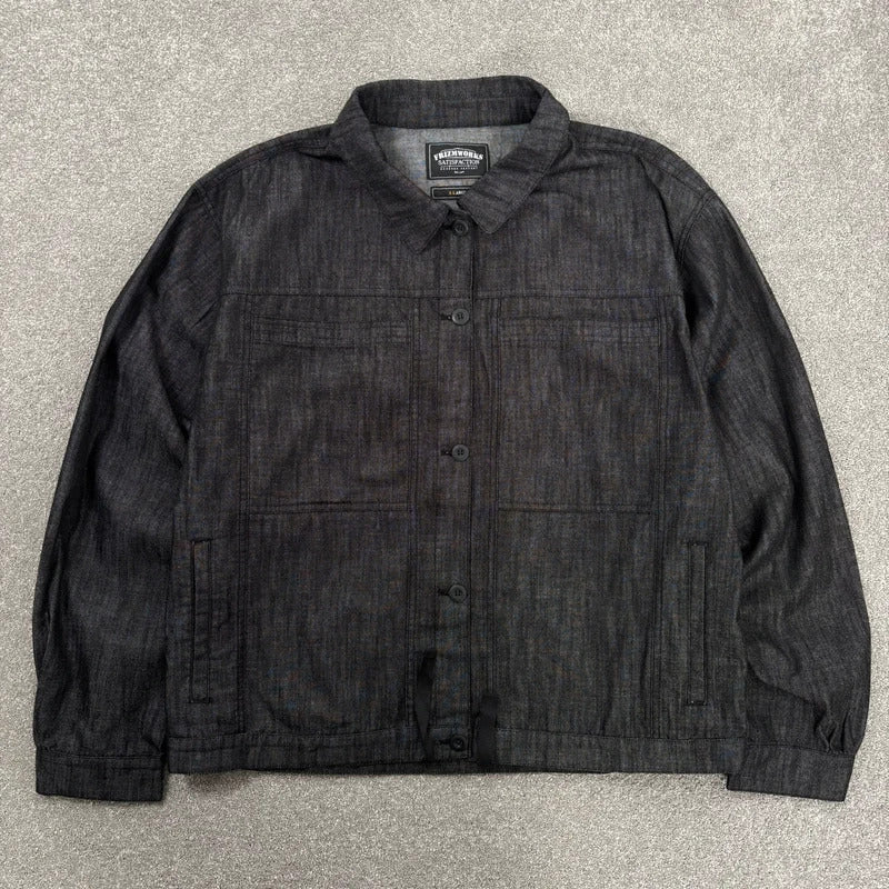 Frizmworks Shirring Trucker Overshirt Black XL