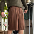 Frizmworks Pleated Wide Bermuda Short Brown XL