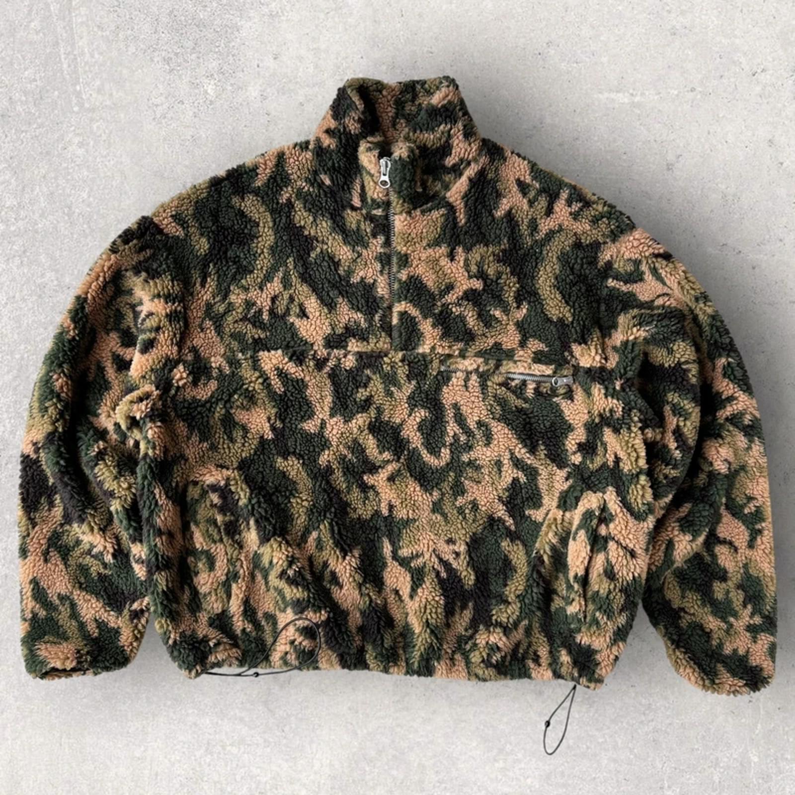 Ronning Seclusion 500gsm Camo Fleece Quarter Zip Forest M
