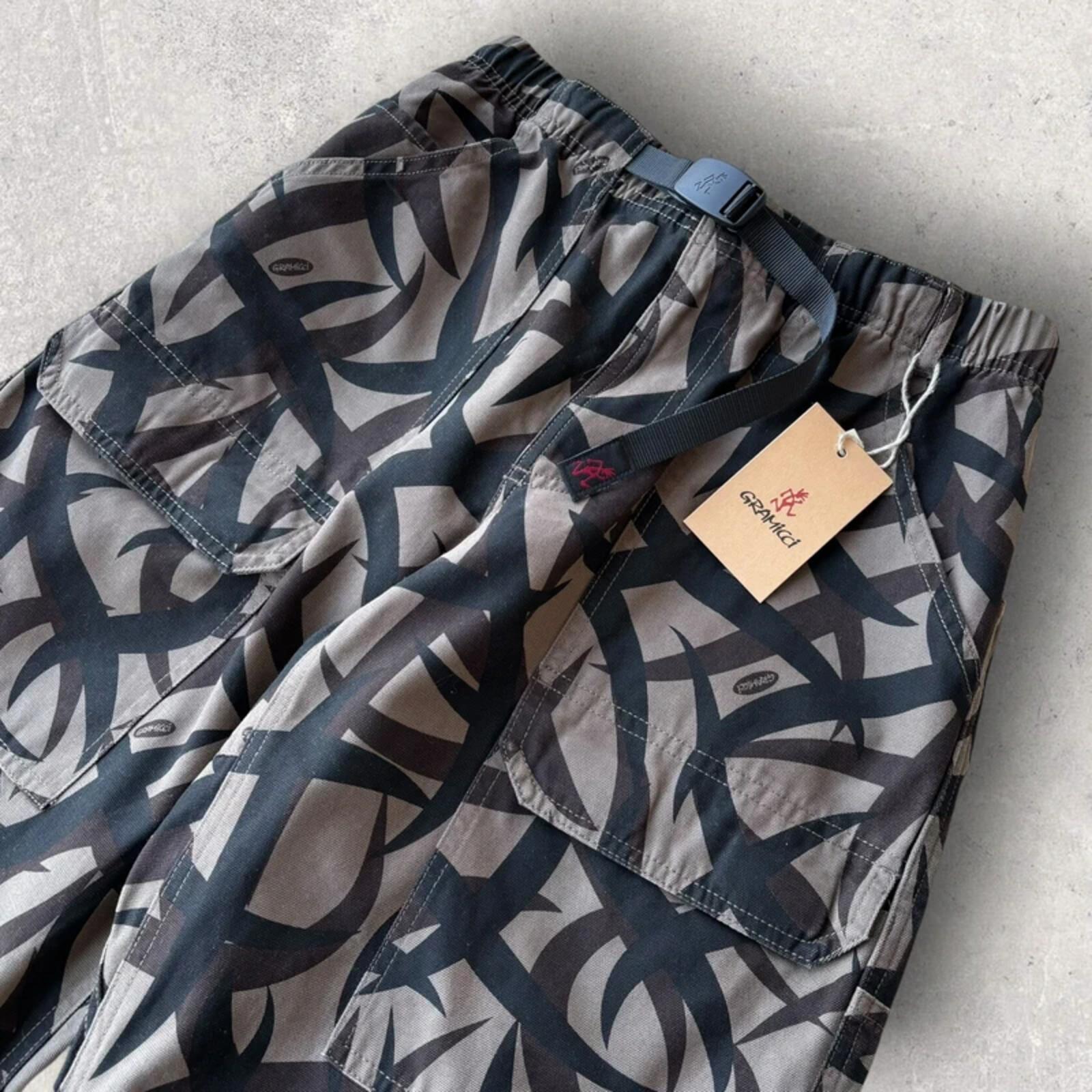 Gramicci Tribal Terra Canvas EQT Pant Brown / Black M Gorpcore BNWT