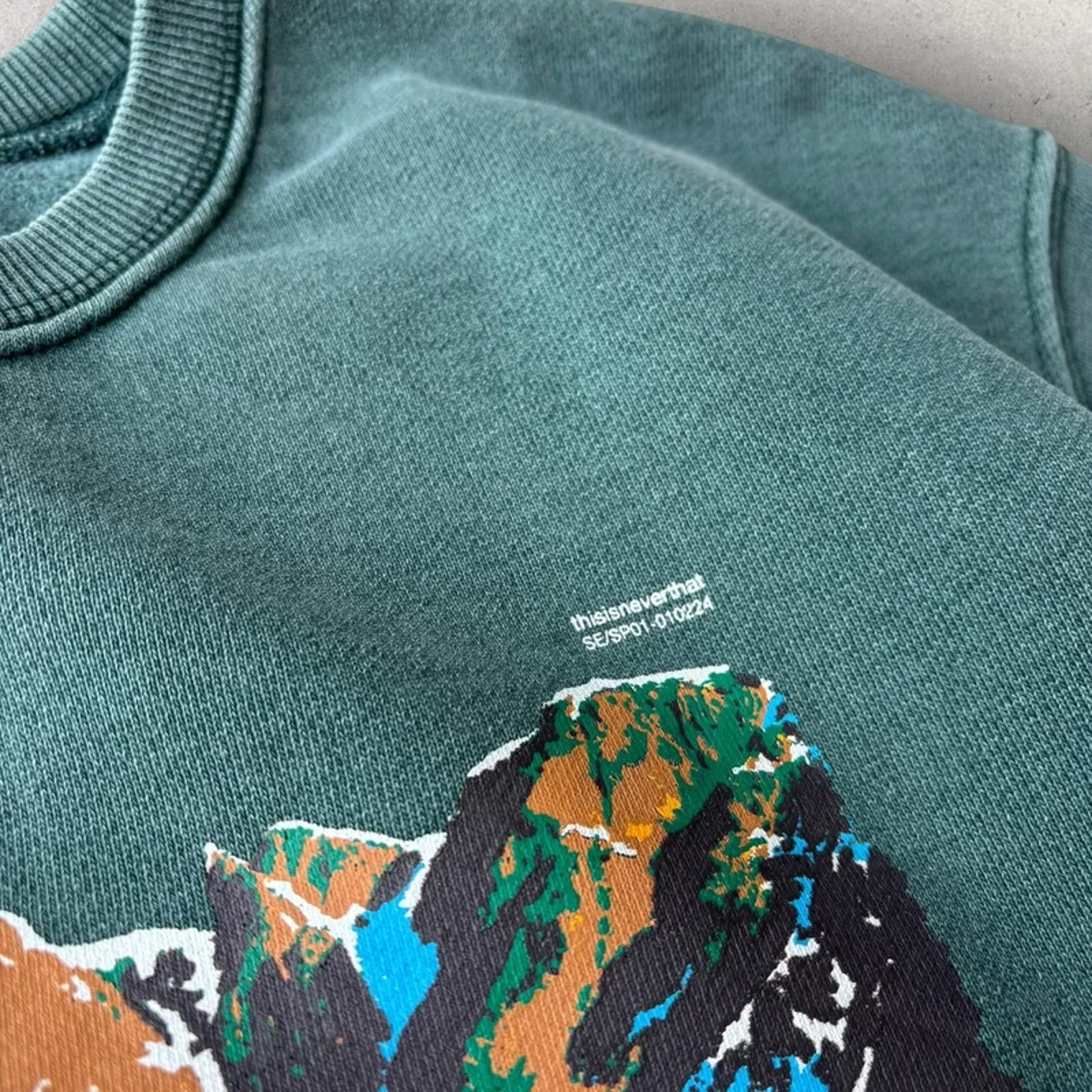 This Is Never That Mountain Sweatshirt Green M