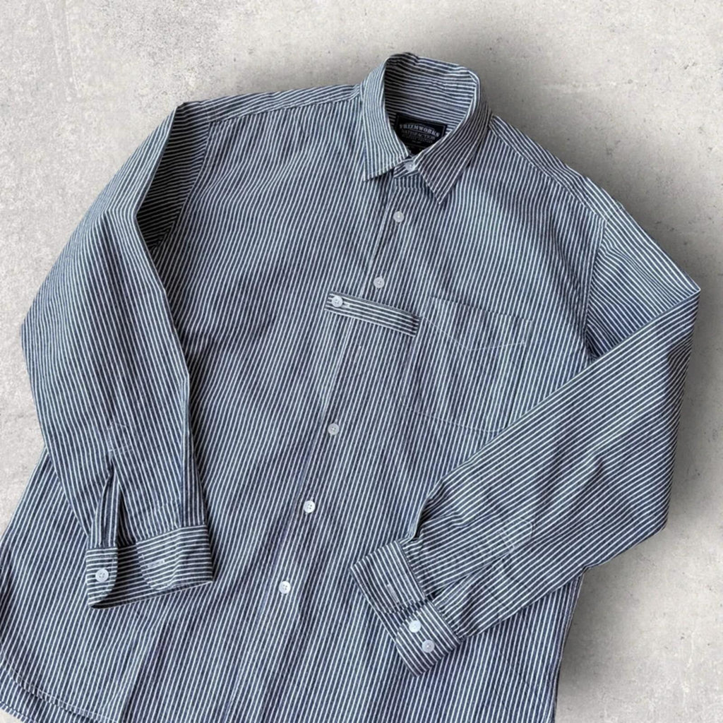Frizmworks Loop Stripe Shirt Blue XL