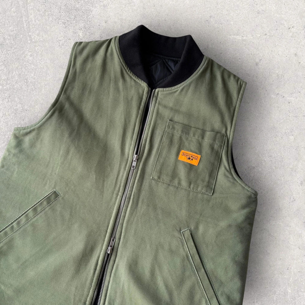 Service Works Padded Work Vest Olive Size S