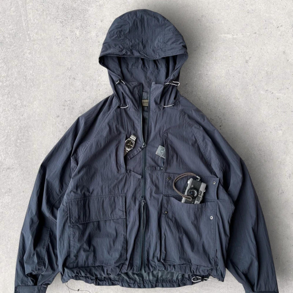 Uniform Bridge Brushed Tech Windbreaker Navy M