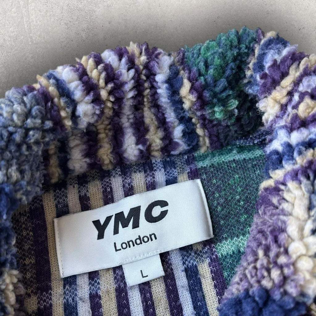 YMC Beach Check Fleece Jumper L