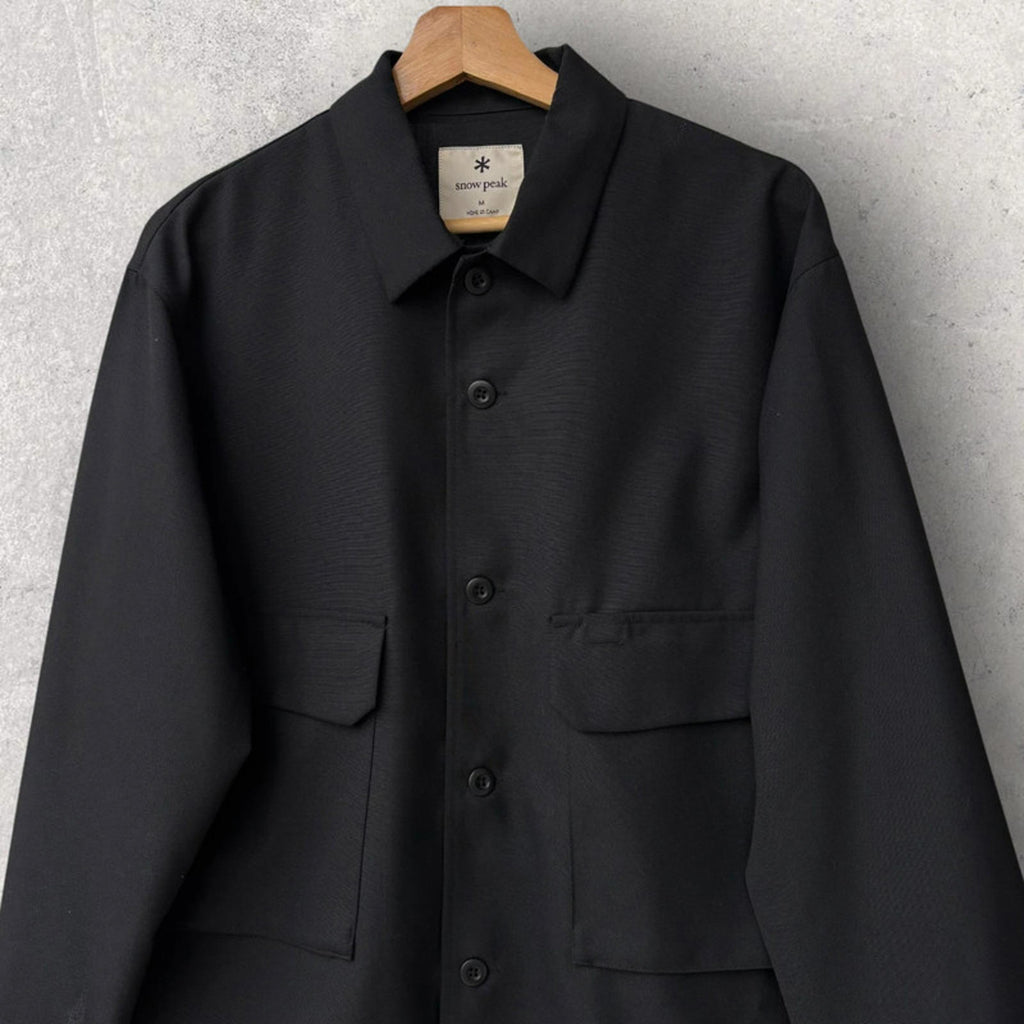 Snow Peak Hybrid Wool Shirt Black Size M