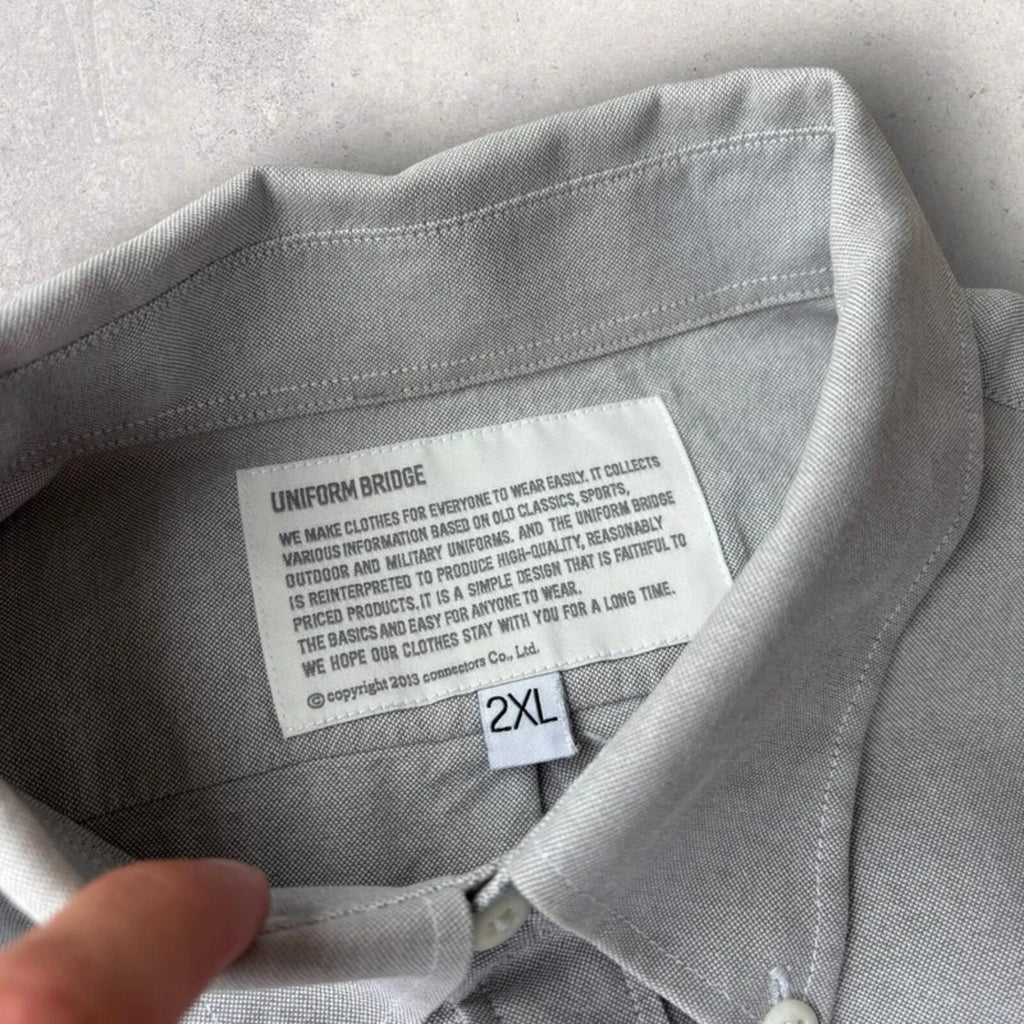 Uniform Bridge Oxford Shirt Grey XL