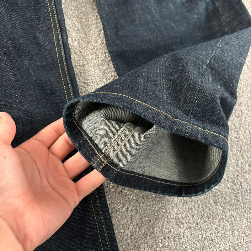 Uniform Bridge Raw Denim Straight Jean Indigo M